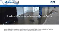 Desktop Screenshot of epoxyschool.com